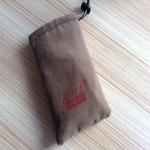 Velvet / Cotton Lining Jewelry Organizer Bag , Satin Custom Drawstring Pouch