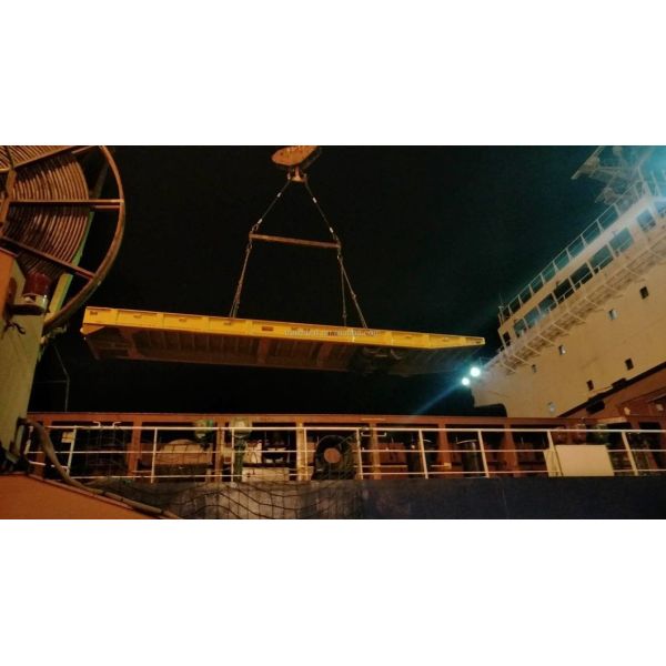 40FT 100 Ton Fgn Mafi Trailer Roll Trailer for Heavy Static Goods and Materials in The Maritime Shipping Industry