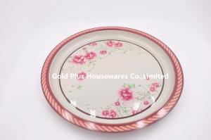 Wholesale 40cm Wholesale wedding table big decorative tray stainless steel customized creative breakfast tray from china suppliers