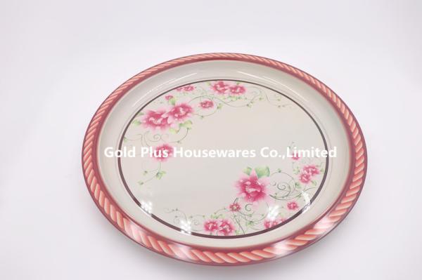 40cm Wholesale wedding table big decorative tray stainless steel customized