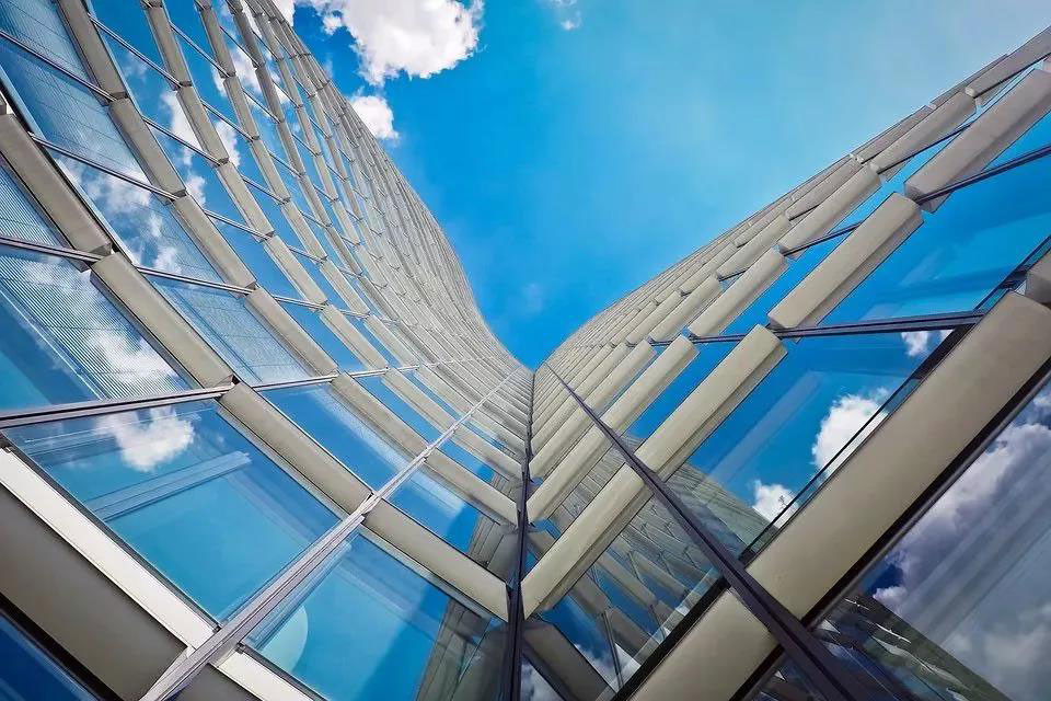 6mm-12mm Tempered Glass Curtain Wall Sound Insulation Wind Resistant