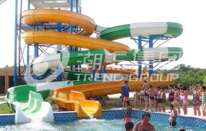 Wholesale Customized Spiral Fiberglass Water Slide Games For Resorts Or Hotel from china suppliers