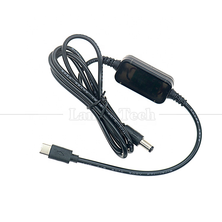 9v 12v 15v 20v PD USB Type C to DC 5.5x2.1mm Charger Cable for Wifi Router Speaker