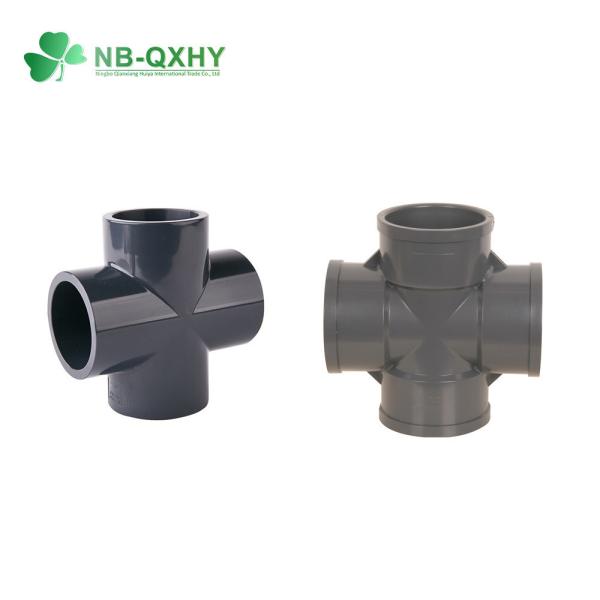 Hot Water PVC Reducer Equal Elbow Y Industry DN15/20/25 UPVC Cross Pn16/10 DIN