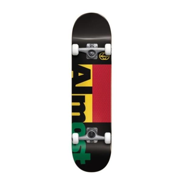 Almost Skateboards Ivy League Black Mini Complete Skateboard First Push Premium