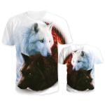 Mens popular 3D digital full printing tshirt