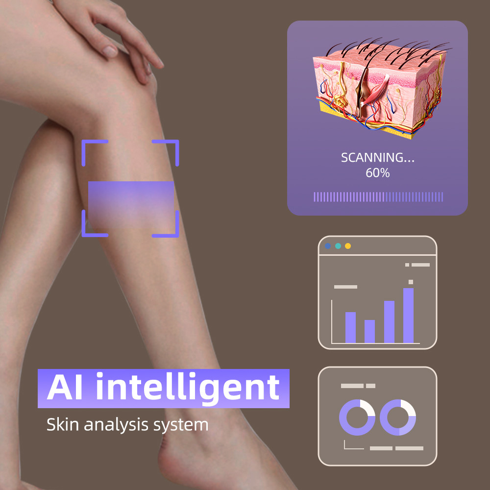 Crystal Temperature 0-5C Laser Hair Removal Machine with 808nm Wavelength