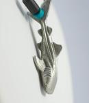 Whale Shark Sea Life Pewter Pendant Necklace Sea Life Jewelry for Ocean Lovers
