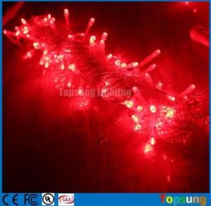 Wholesale Best selling 220V red led twinkle fairy Christmas string lights 10m from china suppliers