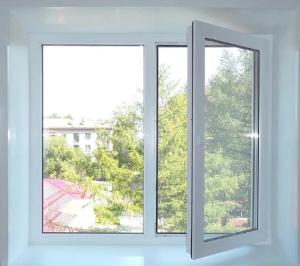Wholesale Aluminum American Style Glass Casement Window for Apartment Prefab House Gray Surface from china suppliers
