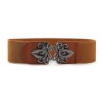 Alloy Buckle Women Elastic Belts 100cm Invisible Waist Belt