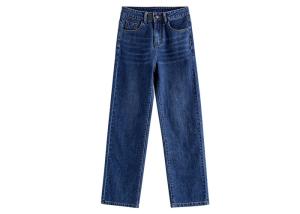 Wholesale Wide Leg Dark Wash Womens Denim Jeans , XS - XXL High Waist Flare Jeans from china suppliers