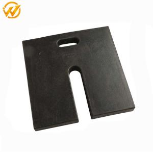 Wholesale Durable Black Rubber Pole Base For Traffic Safety Product , 45.72*45.72*5.1cm from china suppliers