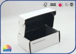 E Flute White Corrugated Mailer Box Double Side Printed Logo Glossy Lamination
