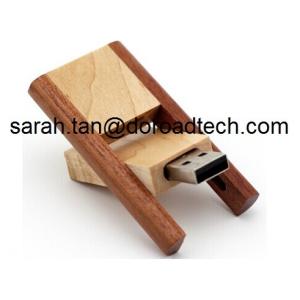 Wholesale Wooden Rotatable USB Flash Drives from china suppliers