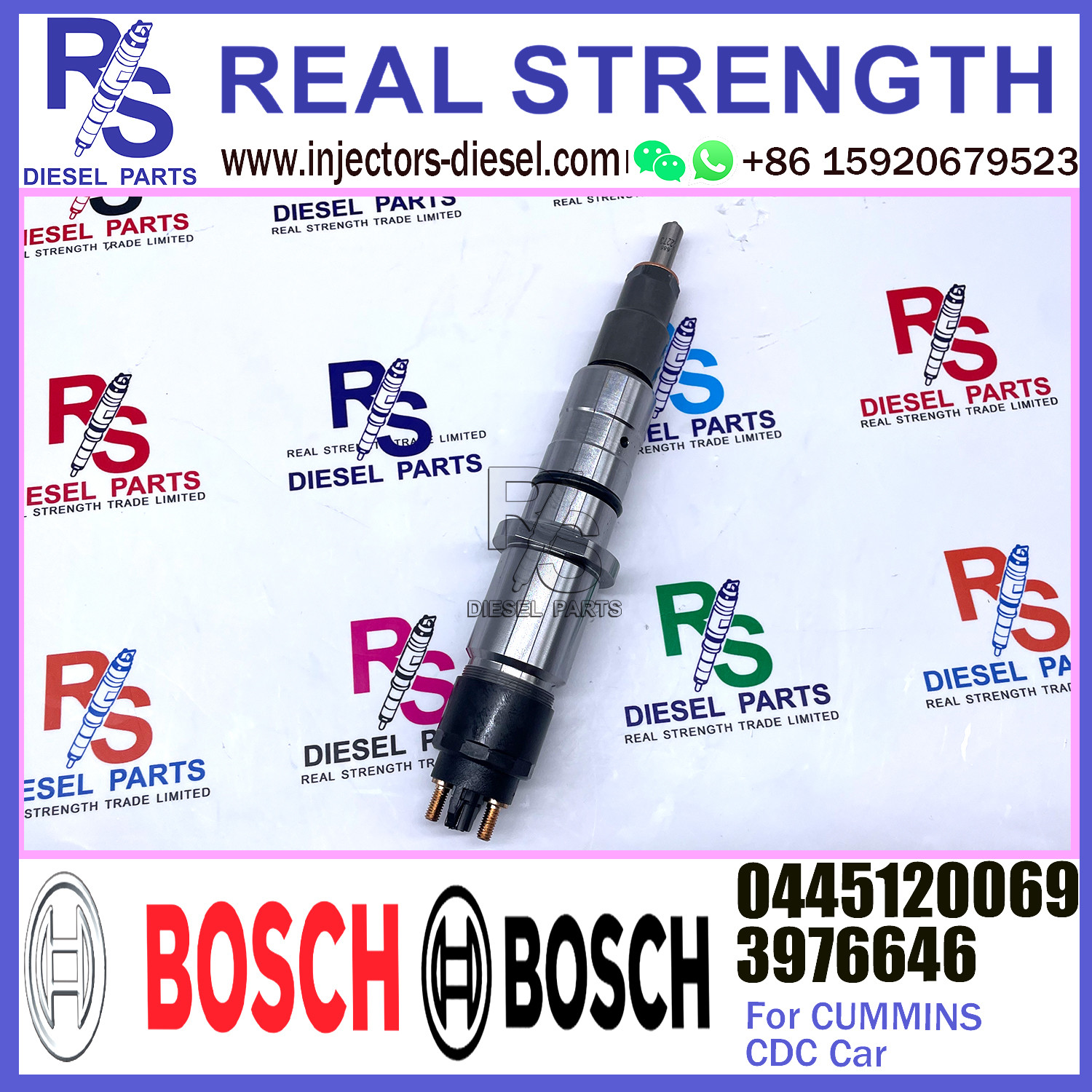 Diesel Engine Parts 0445120069 0445120070 3976646 0445120071 Fuel Injector 0 445 120 069 For CUMMINS Diesel Engine
