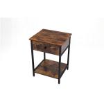 Customized Metal Timber Bedside Table Organizer Cabinet