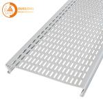Outdoor Windproof Aluminium / Aluminum Strip Ceiling Commercial Perforated S