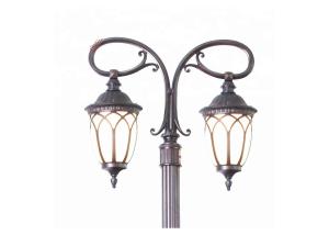 Wholesale Garden Landscape Cast Iron Lamp Post Two Arm For Street Decoration from china suppliers
