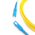 1 Core 9/125 3.0mm ROHS Fiber Optic Jumper Optic Fiber Patch Cord Cable