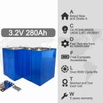 Grade A 1C Lf280K Lifepo4 Battery Cell 300Ah 320Ah Lifepo4 3.2 V 280ah