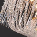 Led Crystal Chandelier Modern Living Room Hanging Lamp Luxury french empire