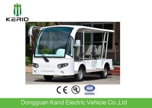 Wholesale White 8 Passenger's Shuttle Bus 48V 4KW Electric Sightseeing Vehicle Car from china suppliers