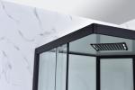 900x900x1900mm Bathroom Glass Cubicle Aluminum Frame