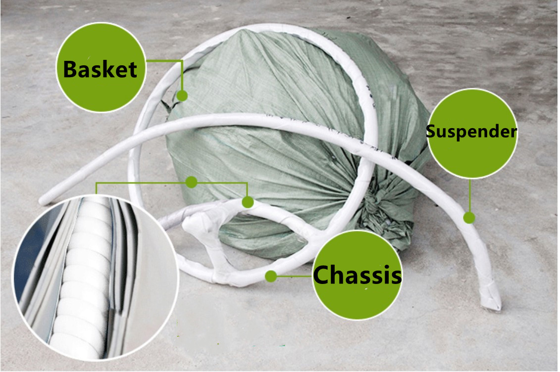 Washable Hanging Basket Swing Chair Balcony Hanging Wicker Basket Chair