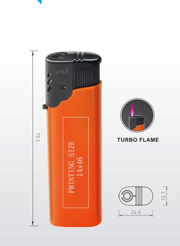 Dongyi High Quality Classic Windproof Gas Lighter with LED Light Dy-F003