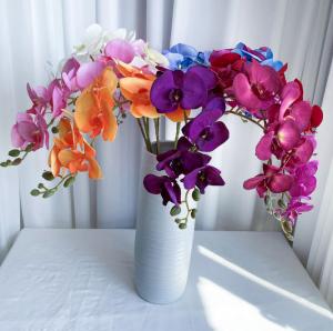 Wholesale Natural Real Touch Latex Moth Orchid Decorative Artificial Flower Butterfly Orchid from china suppliers
