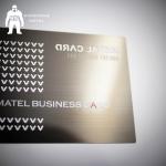 Metal Card Factory Supply Custom Logo Gun Plated Stainless Steel Metal Business