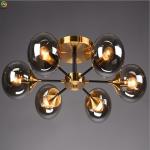 Clear Glass LED Nordic Pendant Light Iron Home Art Baking Paint