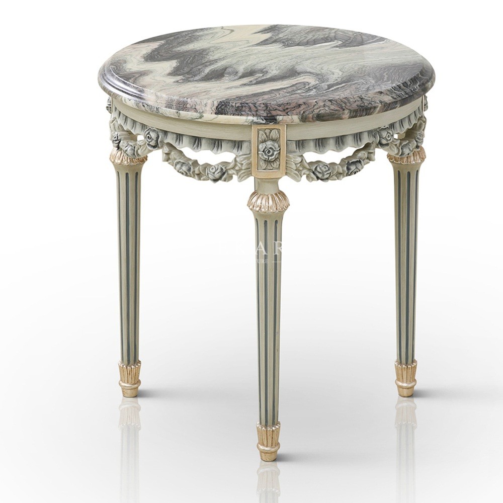 Elegant Wood Luxury Carved European Living Room Furniture Set