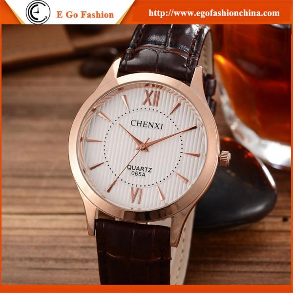 065A Fashion Business Watch Quartz Watches Rose Gold Silver Stainless Steel