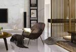 Glazed Large Format Porcelain Tile , Marble Effect Ceramic Floor Tiles