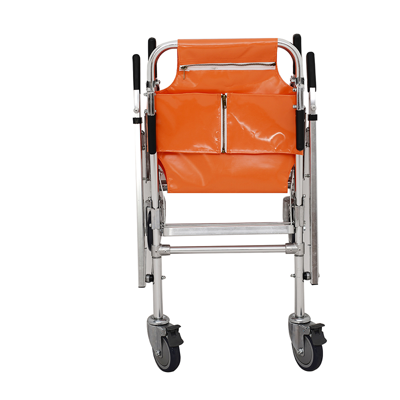 CE Emergency Evacuation Equipment Folding Stair Stretcher Orange