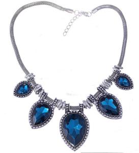 Wholesale vintage owl necklace long necklace of natural semi-precious turquoise jewelry sets from china suppliers