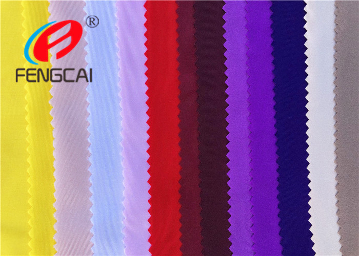 Healthy Elastic Stretch Polyester Spandex Fabric For Sports In Purple Color