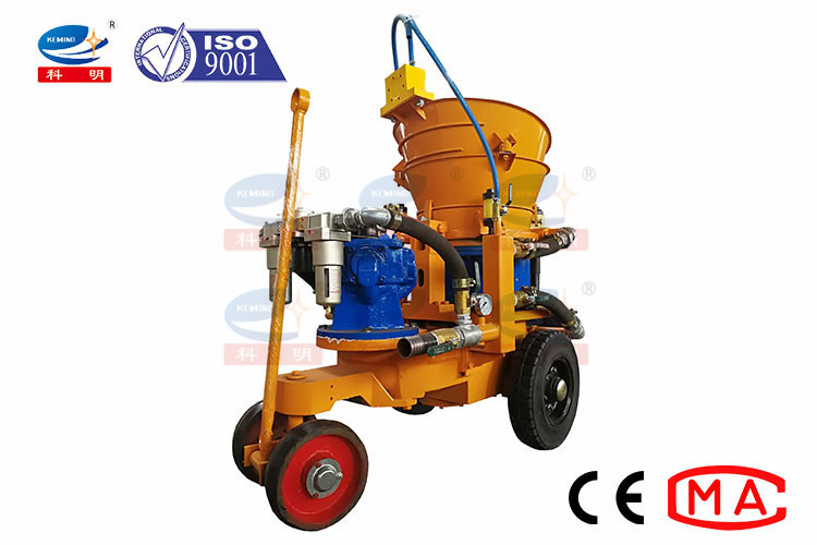 Concrete Spraying Pneumatic Shotcrete Machine Driven By Air Compressor