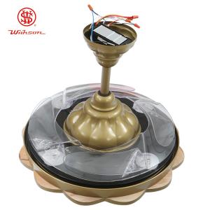 Wholesale Acrylic Lampshade 150lm/W Gold Retractable Ceiling Fan Light Warm White from china suppliers