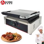 Stainless Steel Cast Iron Sandwich Panini Contact Grill Maker Dismountable Oil