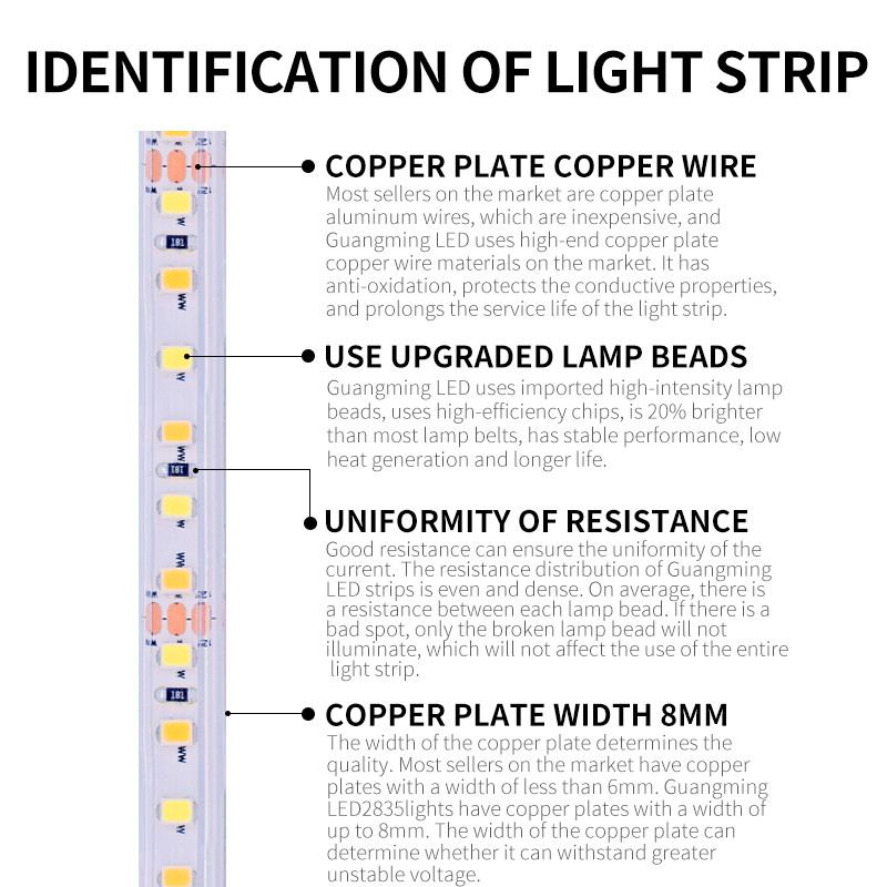 5M 60Leds/M IP20 12W 1190lm Flexible 2835 LED Strip