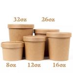 Biodegradable Disposable Kraft Paper Food Packaging For Cookies Paper Noodle