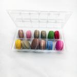 12 cells plastic macaron tray clamshell packaging
