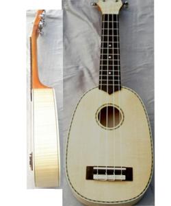Wholesale 21&quot; concert Ukulele Spruce solidwood hawaii guitar high quality AGUL24 from china suppliers