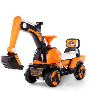 Wholesale Children's Electric Excavator Ride On Car with Lights and Music Kids' Excavator Toys from china suppliers