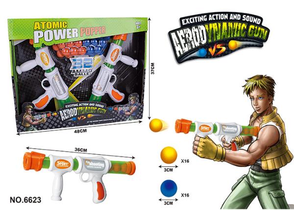 Quality Nurf Style EVA Soft Bullet Pop Gun Children's Play Toys Shooting 8 M 14 " Age 8 for sale