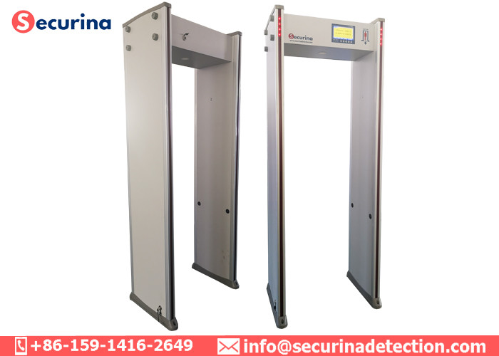 Multi - Zone Arch Metal Scanner Detector 50/60Hz With Led Light Bar Alarming