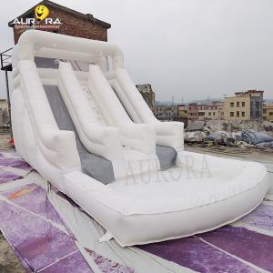 Wholesale Outdoor White Inflatable Obstacle Course Slide Waterproof For Playground from china suppliers